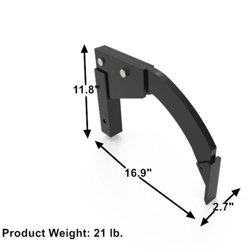 Hitch Receiver Mounted Ripper V2 Used with Category 0 and 1, 3 Point Hitch Adapters - 0