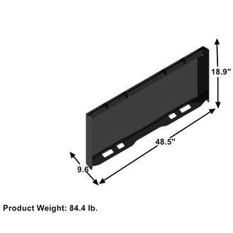 Landy Attachments Skid Steer Trailer Receiver Mount Plate Hitch - 0