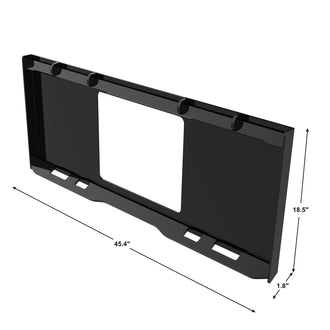 44.9" Universal Skid Steer Weld-on Mount Plate with Window - 0