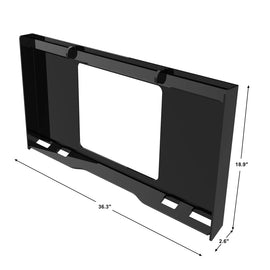 35.5" Universal Skid Steer Weld-on Mount Plate - 0