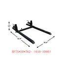 Landy Attachments 1500lb Capacity Clamp on Pallet Forks for Tractor Skid Steer Loader-2