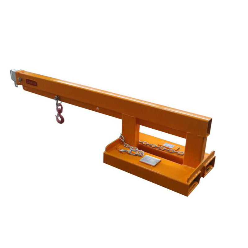 Landy Attachments Forklift Long Mobile Crane Lifting Hoist Jib Boom 5500lb Capacity