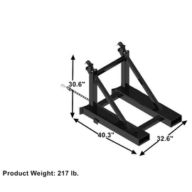 Landy Attachments 1500KG Working Load Parrot Beak Double Drum Lifter - 0