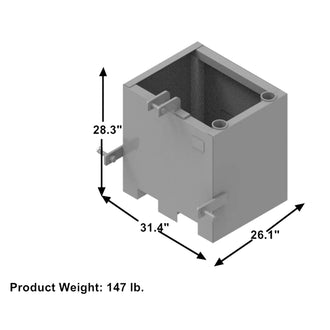 3 Point Ballast Box Fits Category 1 Tractors - 0