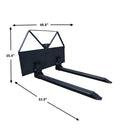 Landy Attachments 48" Economy Pallet Fork Universal Skid Steer Quick Tach-7