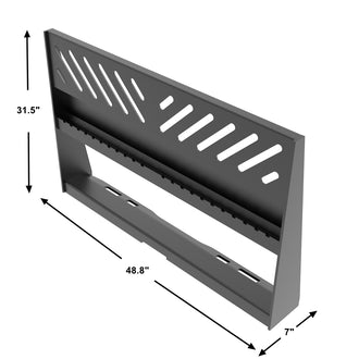 48'' Pallet Fork Frame 4400lb Capacity Skid Steer Attachment Quick Tach - 0