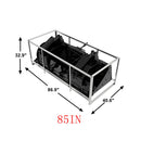 Landy Attachments Skid Steer 85" Industrial Grapple Bucket Attachment with Two-Cylinder-6