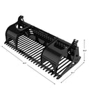 Landy Attachments 82" Rod Rock Grapple Bucket for Skid Steer Attachment Quick Attach-2