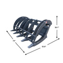Landy Attachments 72'' Extreme Skid Steer Root Grapple Rake Universal Mount-2