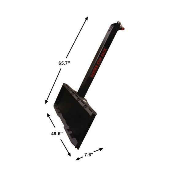 Landy Attachments Skid Steer Crane Jib, Universal Skid Steer Style Quick Tach System