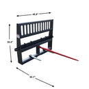 Landy Attachments 48'' HD Pallet Forks Hay Spear Skid Steer Quick Tach-2