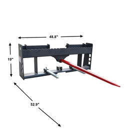Landy Attachments  49" Pallet Forks Hay Spear Trailer Hitch - 0