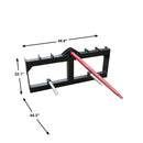 Landy Attachments 49'' Hay Spear Skid Steer Quick Tach-2