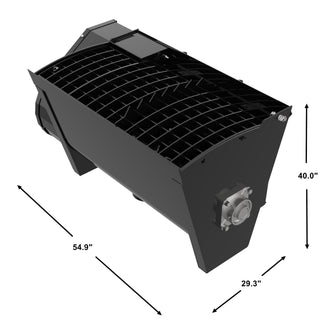 250Lt Volume Skid Steer Concrete Mixer Bucket Attachment, Compact Wheel Loader Mount Plate - 0