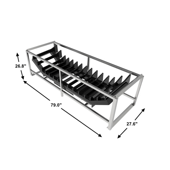 Landy Attachments 71" Push Stick Rake Skid Steer Quich Attach