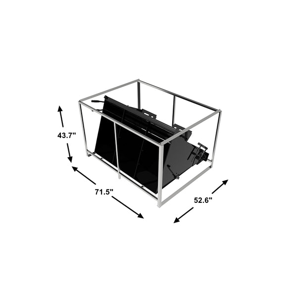 Salt Front Loader Landy Attachments Skid Steer Hydraulic Salt Spreader Attachment for Tr ...