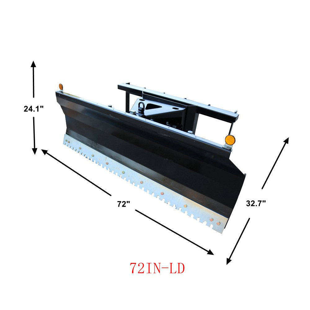 Landy Attachments 72" Light-Duty Pusher Snow Plow Dozer Blade Combo Attachment
