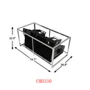 Landy Attachments 330Lt Volume Skid Steer Concrete Mixer Bucket Attachment, Universal Quick tach Mount Plate-6