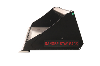 Landy Attachments 72" Skid Steer All Season Clean-Up Bucket Attachment, Heavy Duty Smooth Bucket Quick Attach, Universal Mount - 0