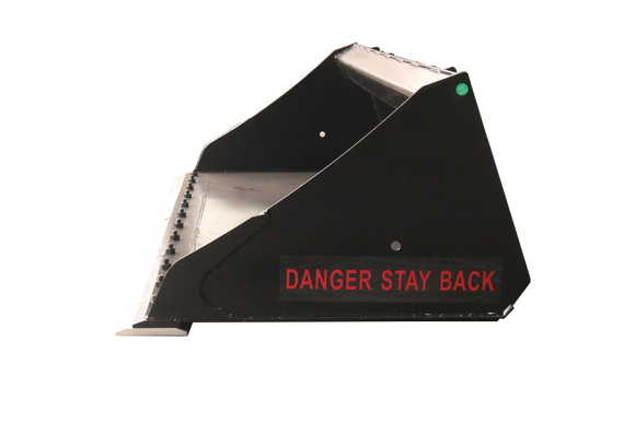 Landy Attachments 72" Skid Steer All Season Clean-Up Bucket Attachment, Heavy Duty Smooth Bucket Quick Attach, Universal Mount