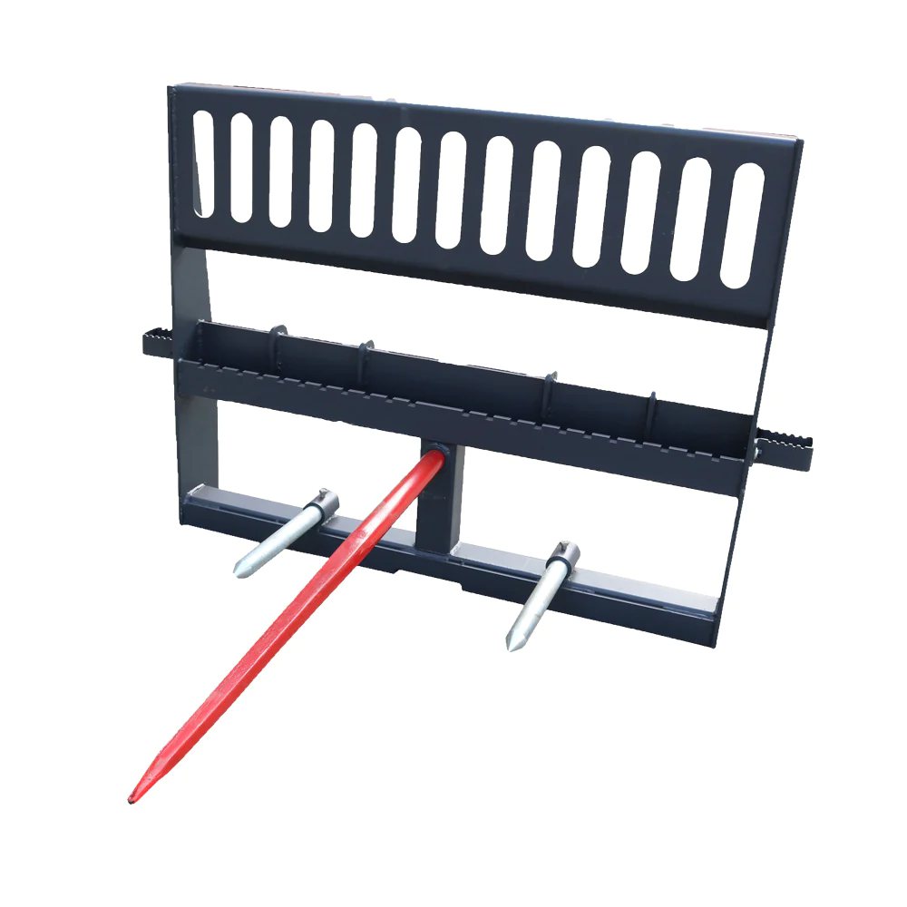 Landy Attachments 48'' HD Pallet Forks Hay Spear Skid Steer Quick Tach