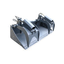 Landy Attachments Skid Steer 72" Industrial Grapple Bucket Attachment with Two-Cylinder-1