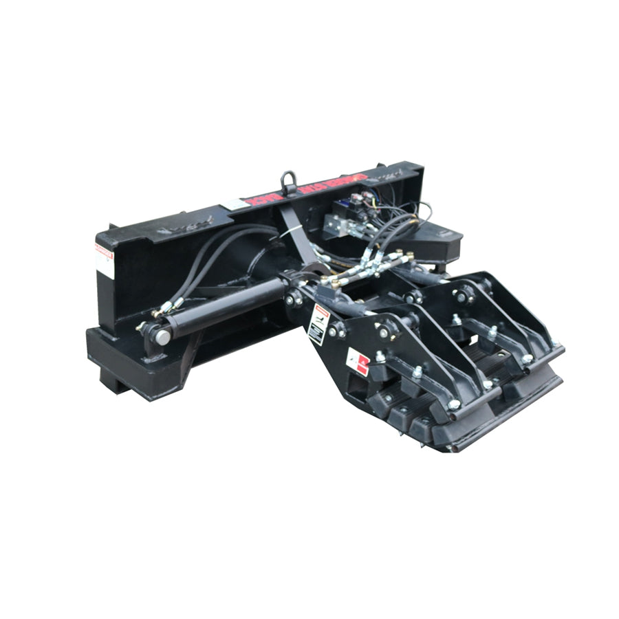 Landy Attachments Skid Steer Double Cylinder Hydraulic Pole Setter Pole Claw Attachment Rotating