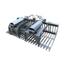 Landy Attachments 84" Rock Grapple Bucket with Teeth for Skid Steer Attachment Quick Attach-1