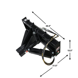 Heavy Duty Tree Fence Post Puller for Skid Steer Attachment Universal Landsape Tool - 0