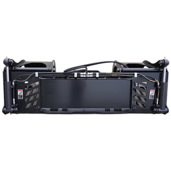 Landy Attachments 74" Rod Rock Grapple Bucket for Skid Steer Attachment Quick Attach