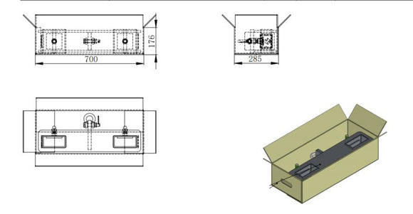 Landy Attachments 4000lbs Capacity Forklift Lifting Hoist Hook, Yellow Forklift Mobile Crane Hook with Heavy Duty Load Hook