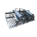 Landy Attachments 72" Rock Grapple Bucket with Teeth for Skid Steer Attachment Quick Attach-3