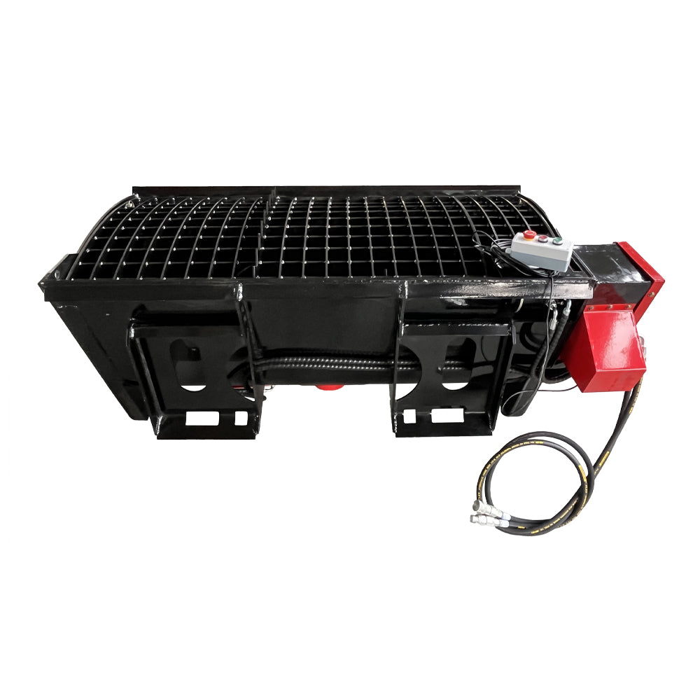 250Lt Volume Skid Steer Concrete Mixer Bucket Attachment, Compact Wheel Loader Mount Plate