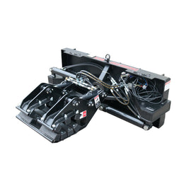 Landy Attachments Skid Steer Double Cylinder Hydraulic Pole Setter Pole Claw Attachment Rotating