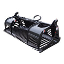 Landy Attachments 82" Rod Rock Grapple Bucket for Skid Steer Attachment Quick Attach-1