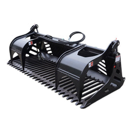 Landy Attachments 82" Rod Rock Grapple Bucket for Skid Steer Attachment Quick Attach