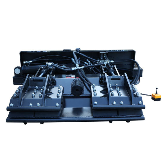 Landy Attachments Skid Steer Heavy Duty Hydraulic Pole Setter Grapple Pole Claw Attachment