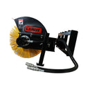 Landy Attachments 72" Skid Steer Hydraulic Rotary Angle Broom Sweeper, Standard Flow, Bi-Directional, 22” Brush Diameter-2