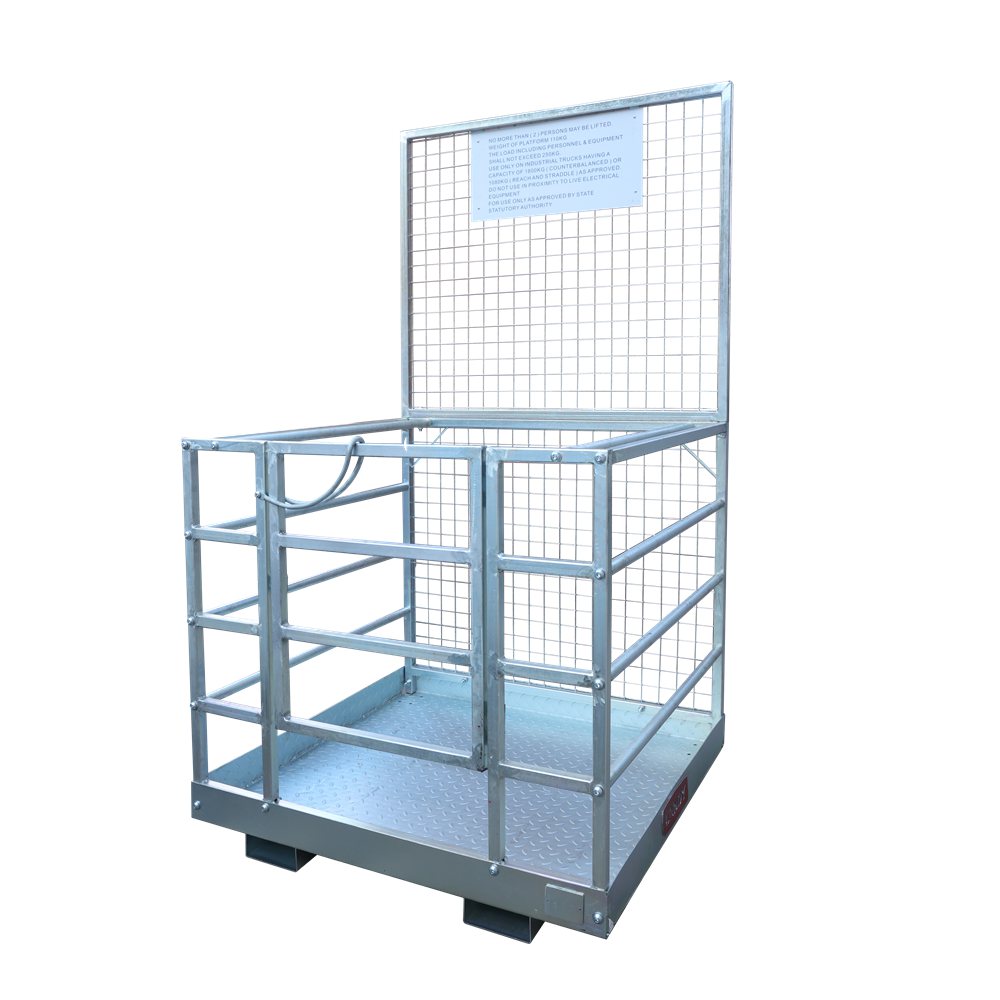 Landy Attachments 48'' x 45'' 2 Person Forklift Safety Lift Platform C ...