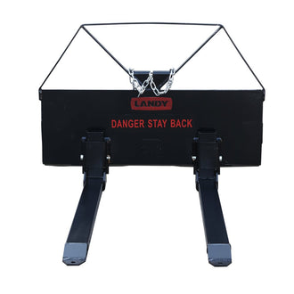Landy Attachments 48" Economy Pallet Fork Universal Skid Steer Quick Tach - 0