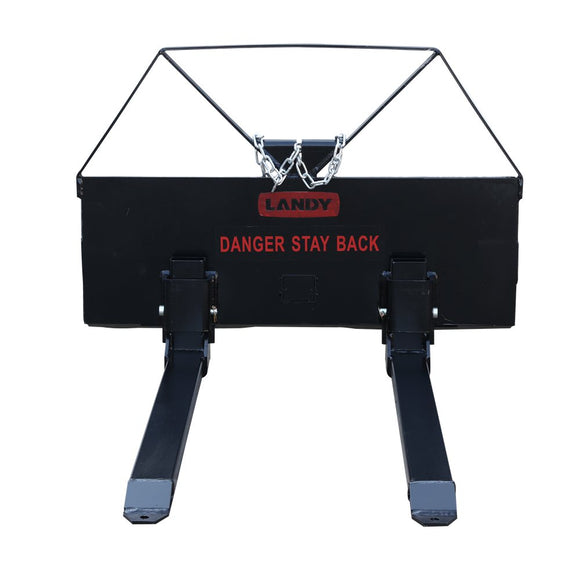 Landy Attachments 48" Economy Pallet Fork Universal Skid Steer Quick Tach