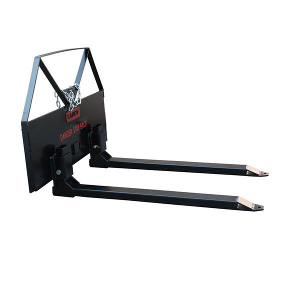 Landy Attachments 48" Economy Pallet Fork Universal Skid Steer Quick Tach