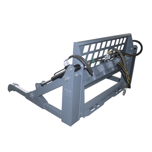 Landy Attachments Skid Steer Two-Cylinder Pipe Pallet Fork Grapple