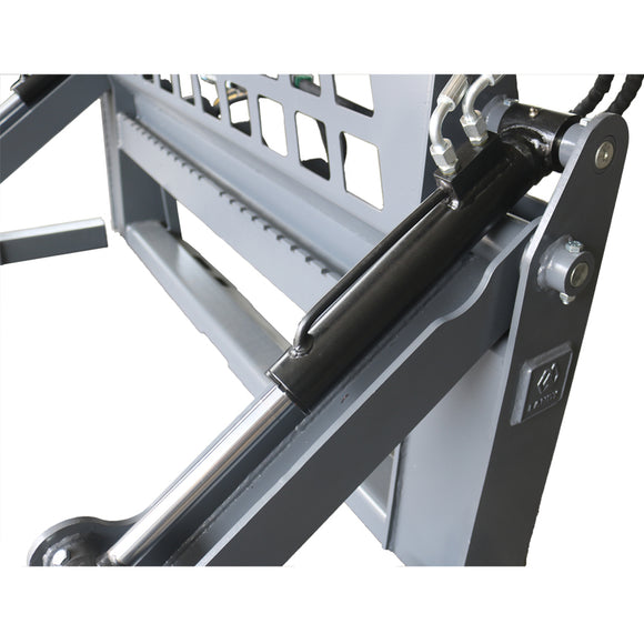 Landy Attachments Skid Steer Two-Cylinder Pipe Pallet Fork Grapple