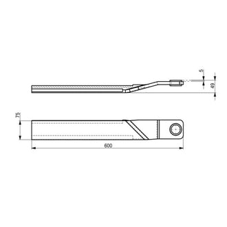 Replacement Two Sets of Blade for 72" Brush Mower - 0