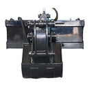 Landy Attachments Skid Steer Backhoe Digger Bucket with 15" Bucket, Universal Mount Plate-4