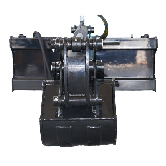 Landy Attachments Skid Steer Backhoe Digger Bucket with 15" Bucket, Universal Mount Plate