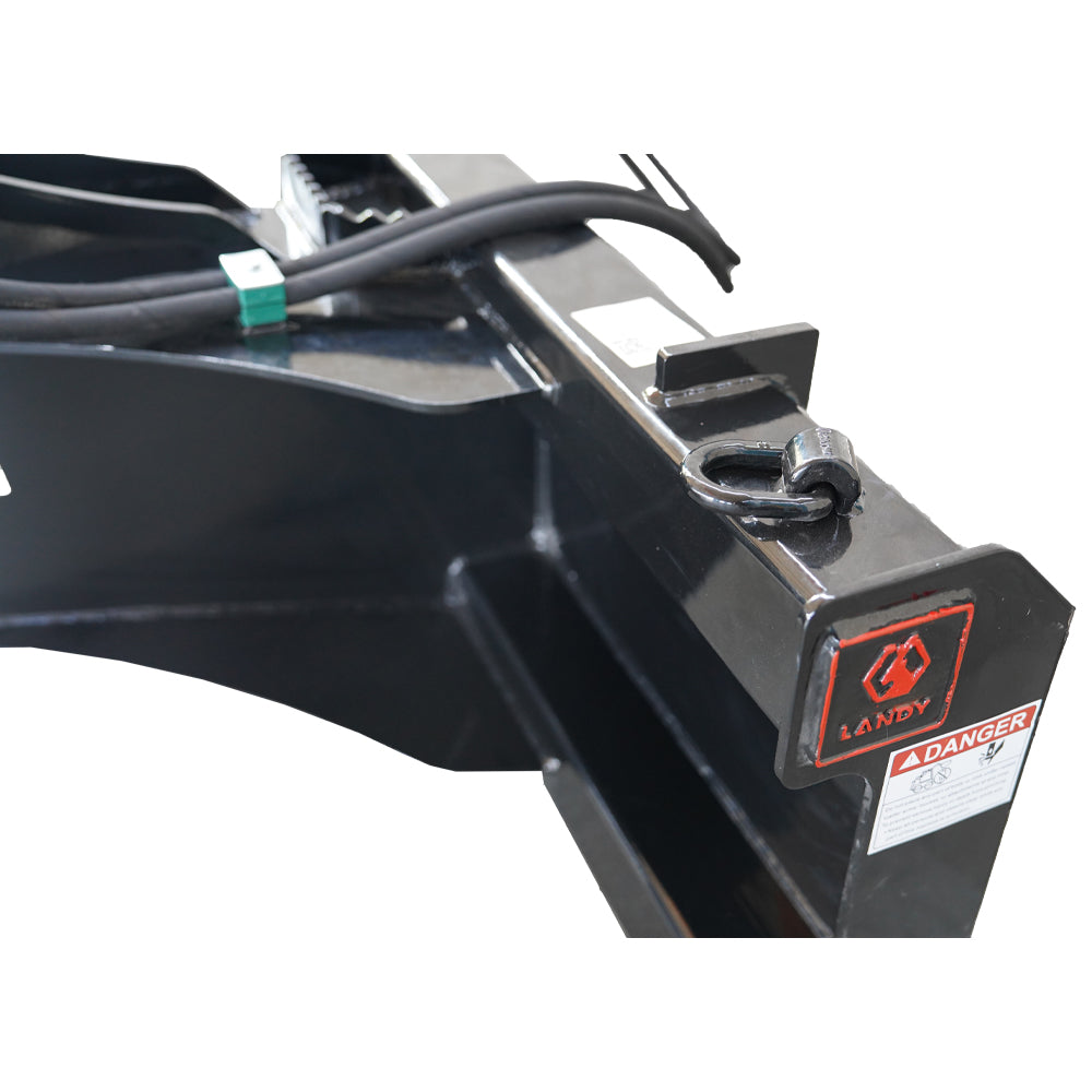 Landy Attachments Skid Steer Backhoe Digger Bucket with 15" Bucket, Universal Mount Plate