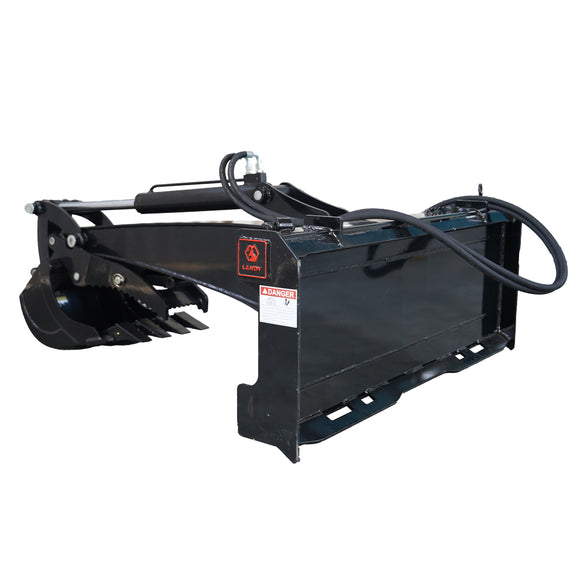 Landy Attachments Skid Steer Backhoe Digger Bucket with 15" Bucket, Universal Mount Plate