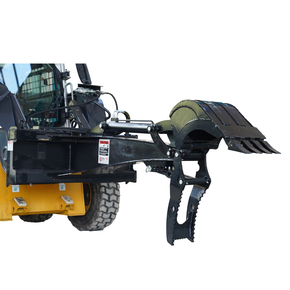 Landy Attachments Skid Steer Backhoe Digger Bucket with 15" Bucket, Universal Mount Plate
